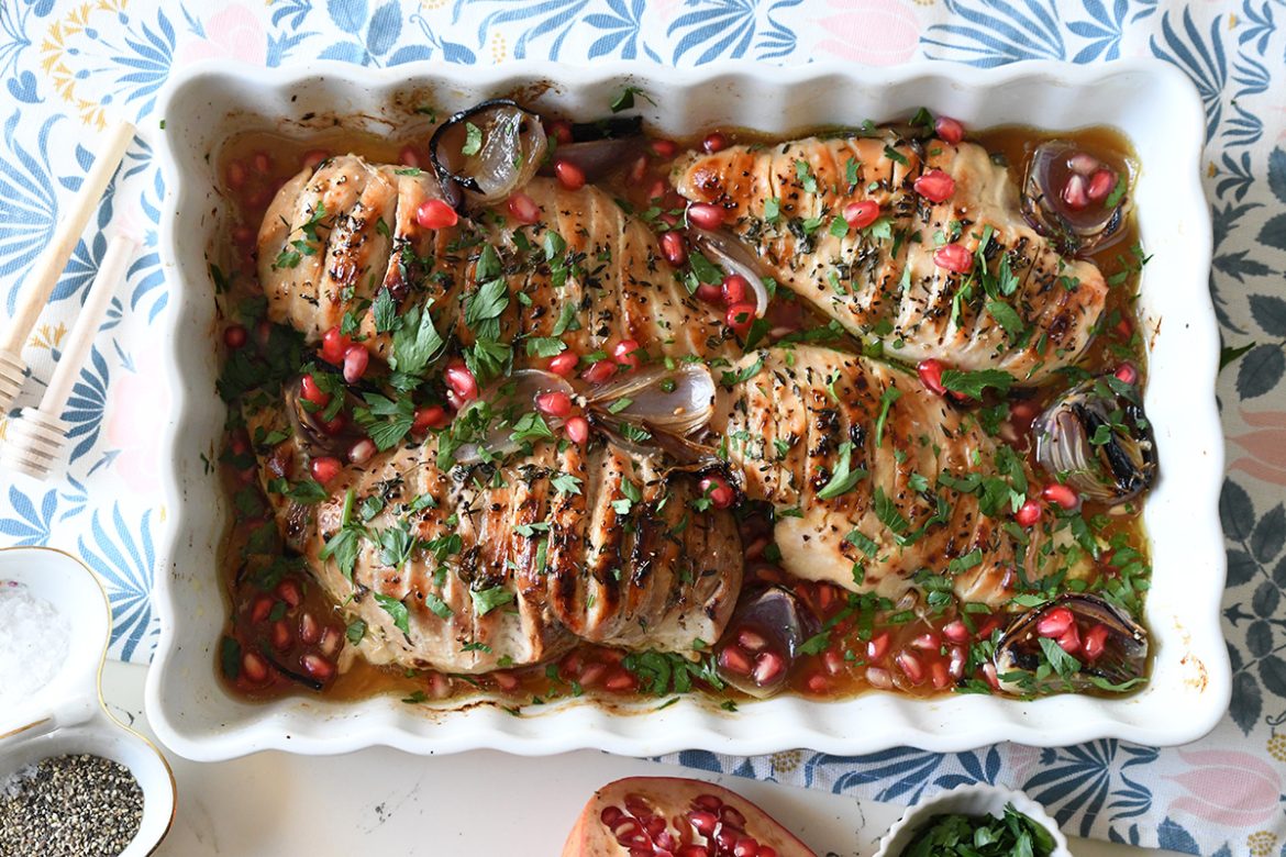 Chicken breast in honey sauce