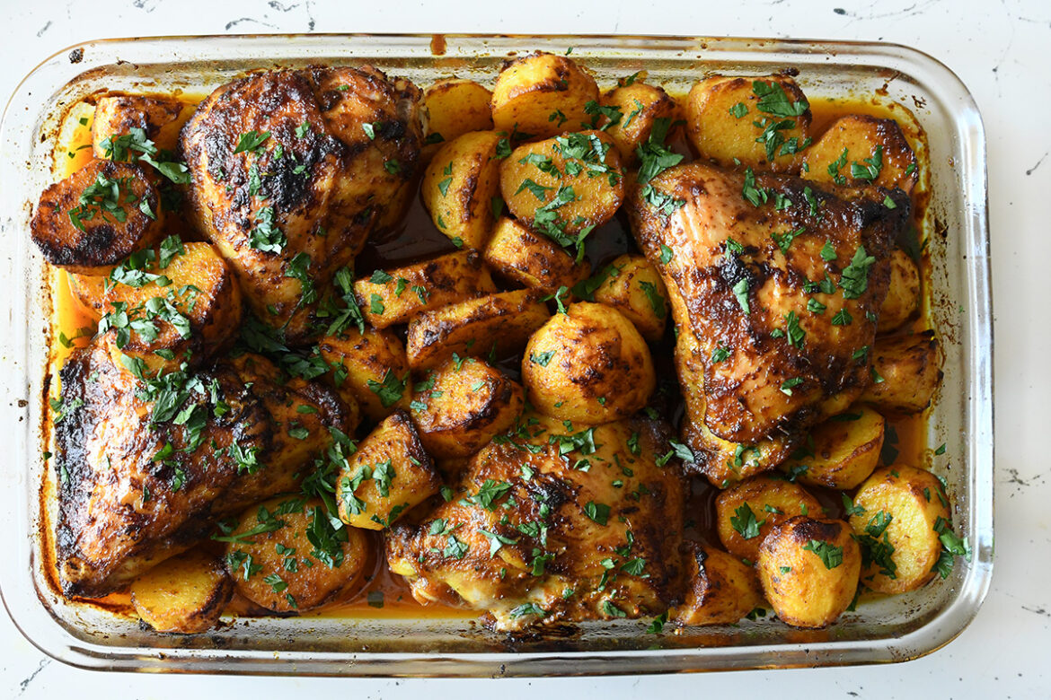Image of Lemon-Glazed Chicken and Potatoes