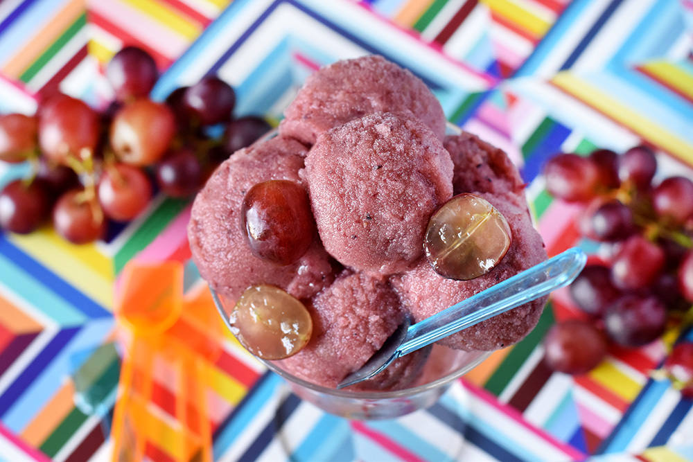 Grape ice cream