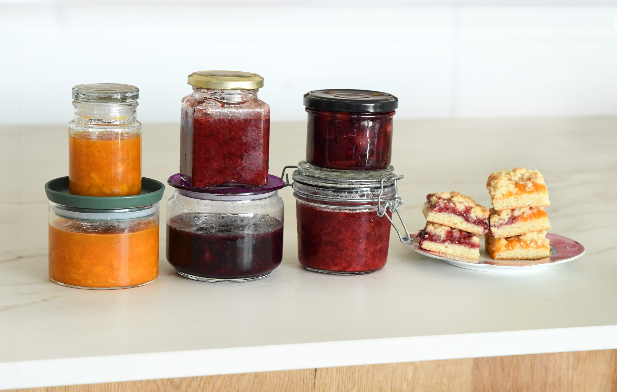 Homemade jams and preserves