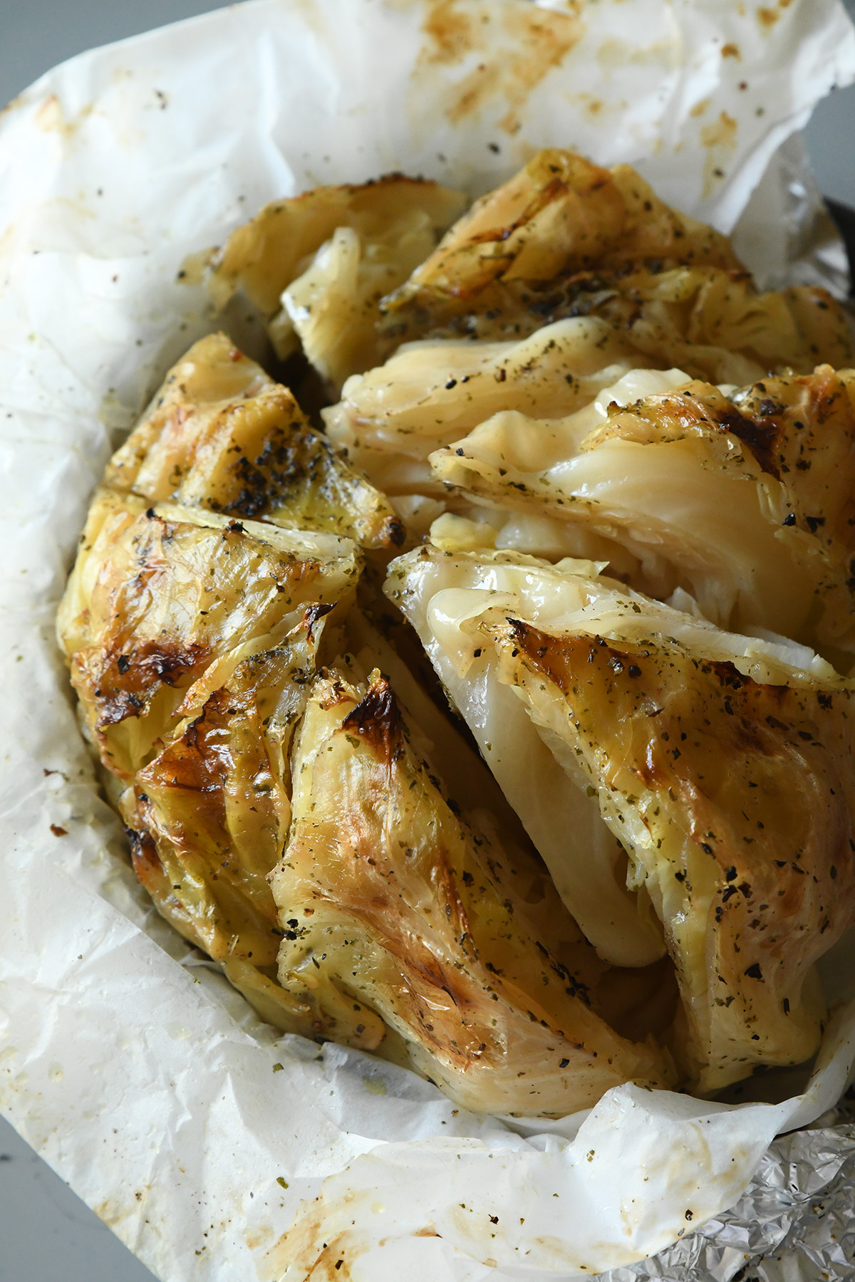 Oven-Roasted Cabbage - Whole Melts-into-itself Cabbage