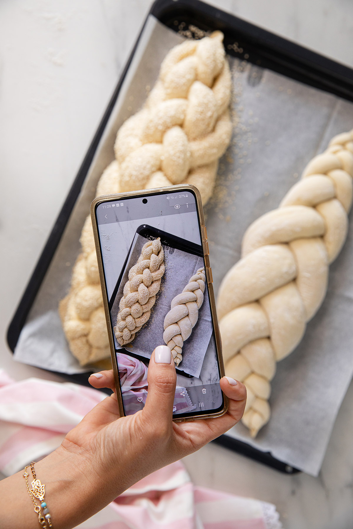 Just one last pic and a whispered prayer before going in the oven. Photo: Tal Sivan-Ziporin