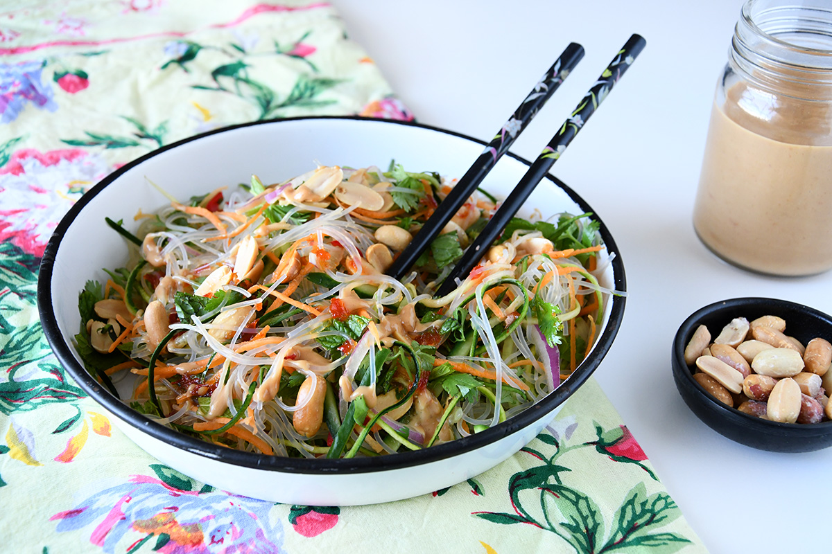 Glass Noodle Salad with Peanut Dressing