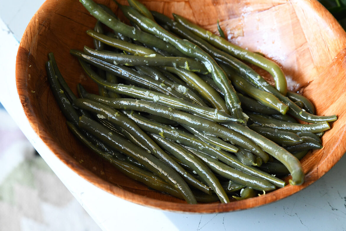 Green Beans with Lemon, Garlic & Olive Oil
