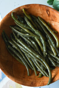 Green Beans with Lemon, Garlic & Olive Oil