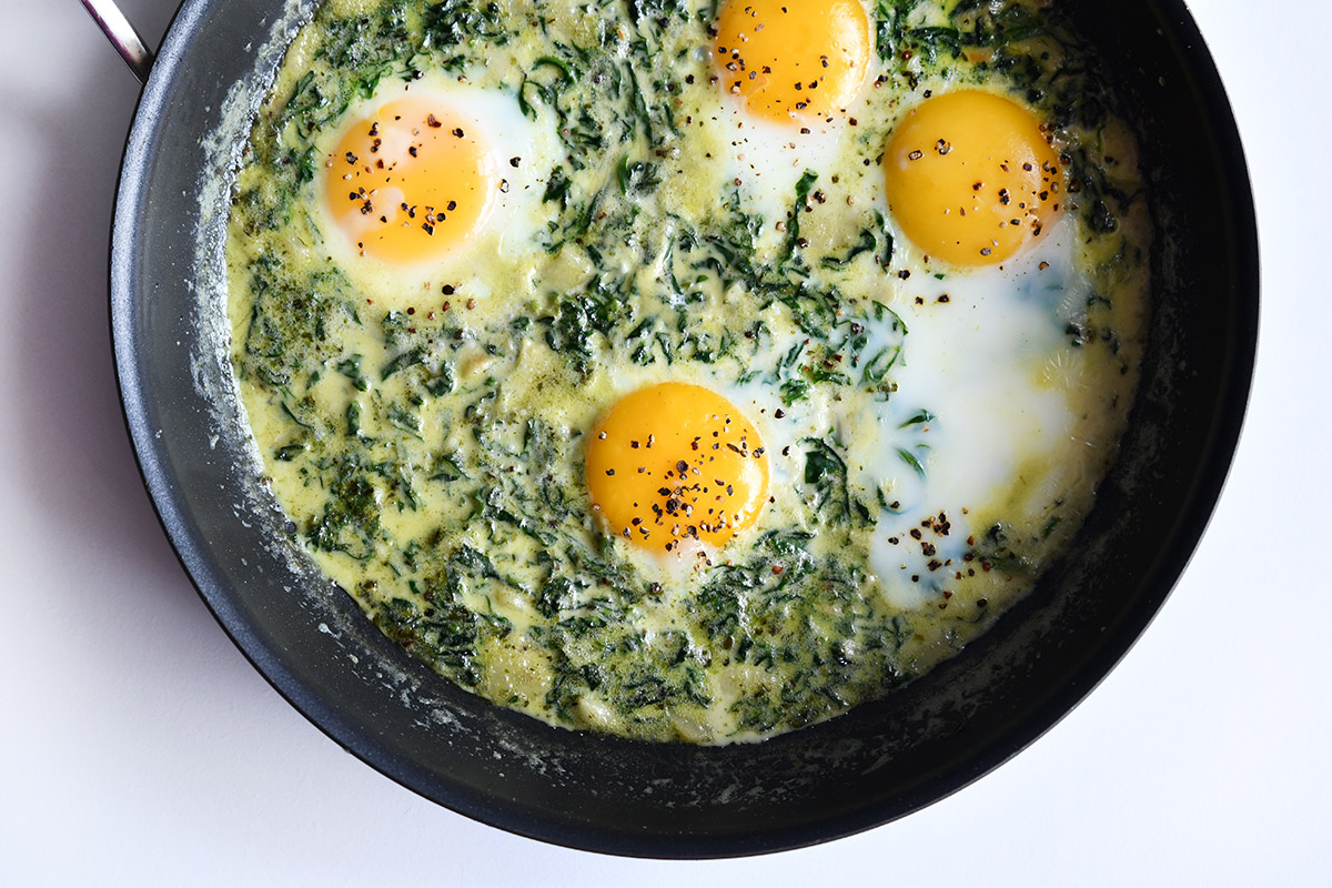 Creamed Spinach Green Shakshuka