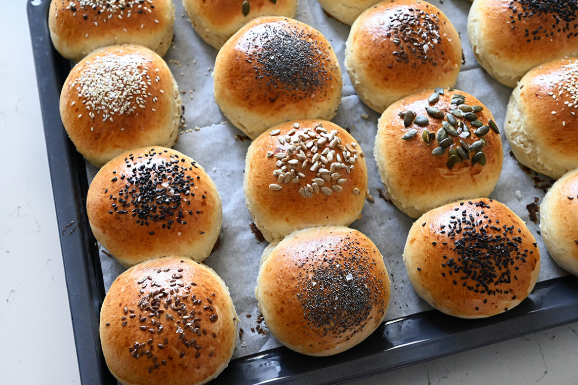 Pillowy Spelt Rolls