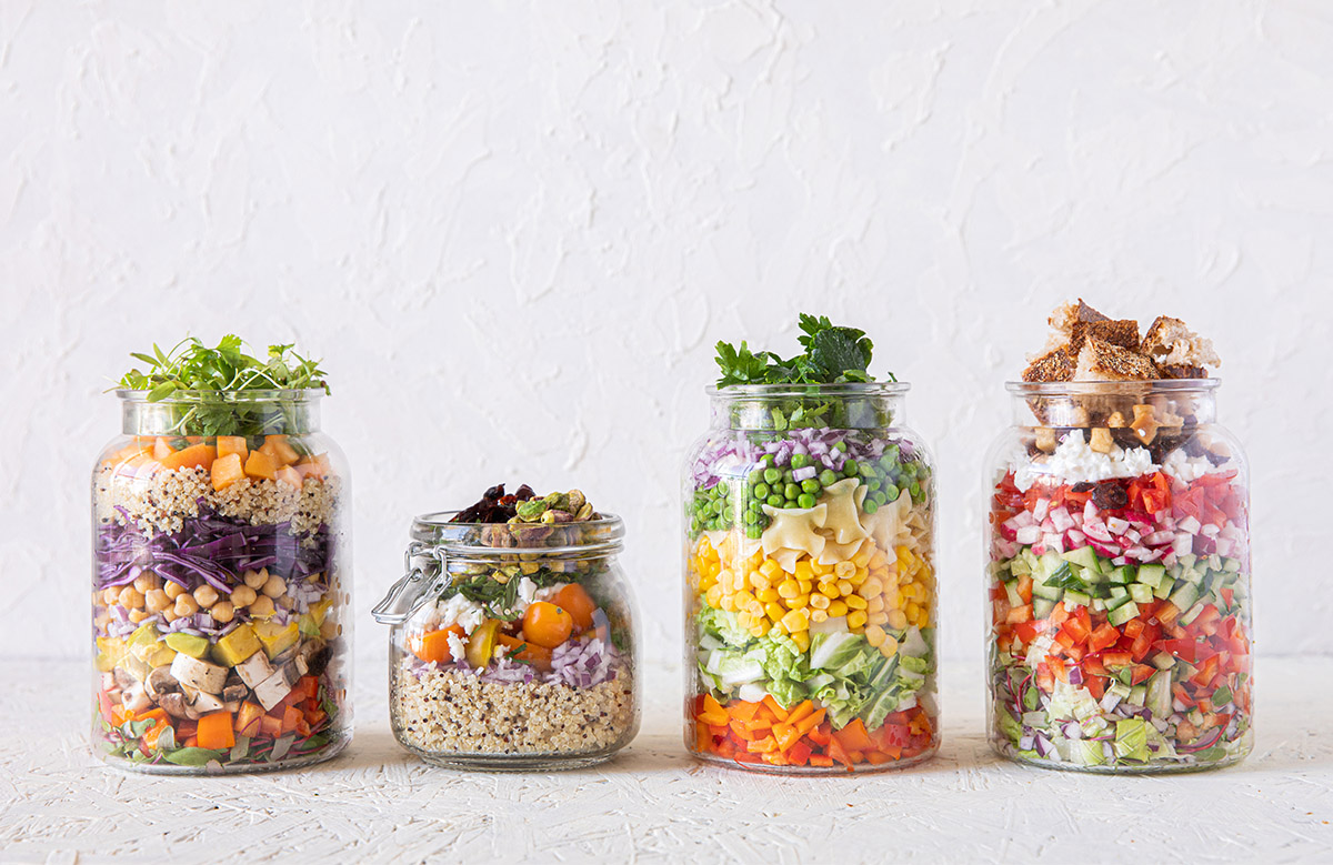 Salads in a jar