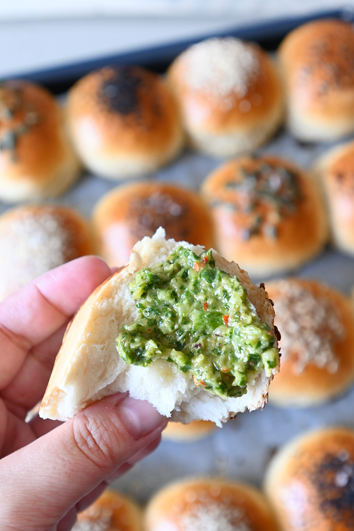 Pillowy Spelt Rolls