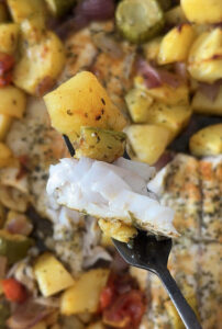 Oven-Baked Fish and Vegetables – One-Pan Meal