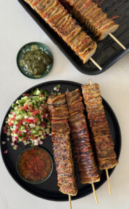 Layered Tortilla Kebabs