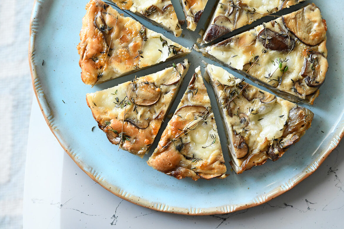 Crust Hack Mushroom Quiche