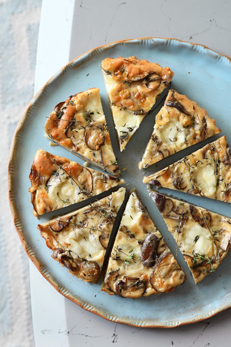 Crust Hack Mushroom Quiche