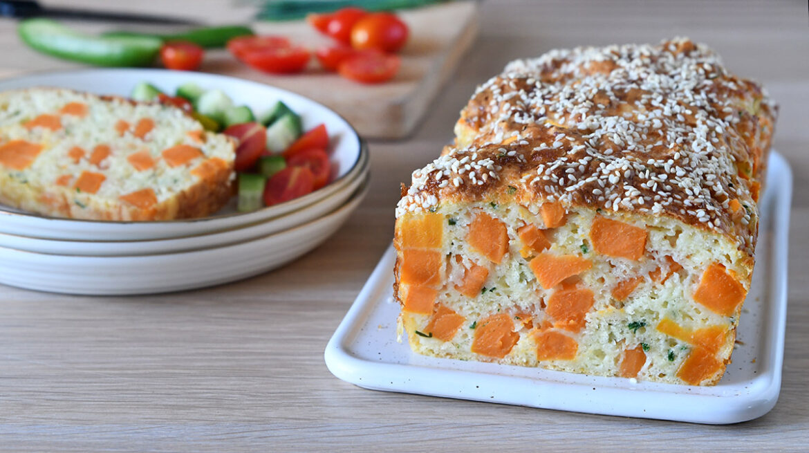 Sweet Potato & Cheese Crustless Quiche