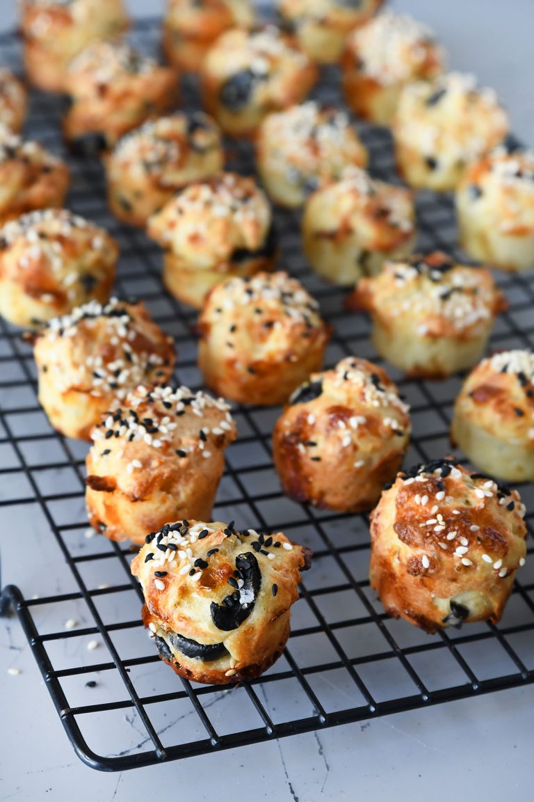 Cheese & Olive Muffin Bites