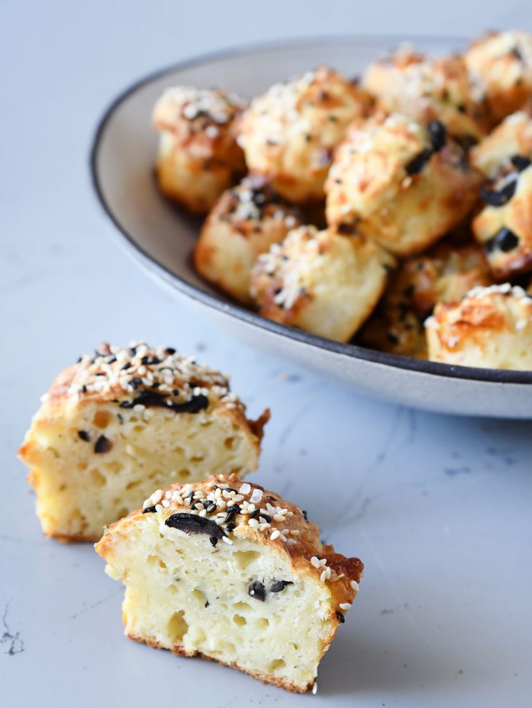 Cheese & Olive Muffin Bites