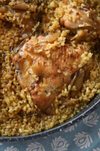 Roast Chicken in Onion Confit