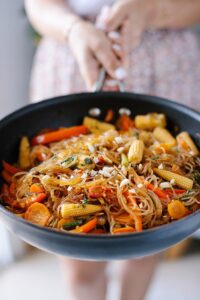 Stir-Fried Glass Noodles with Vegetables