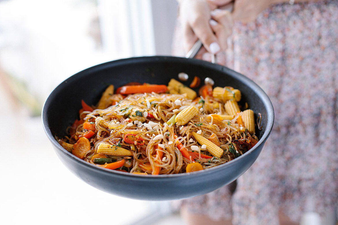 Stir-Fried Glass Noodles with Vegetables