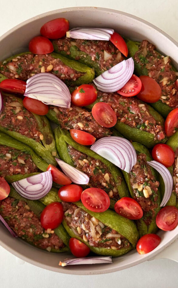 Meat-Stuffed Zucchini Boats