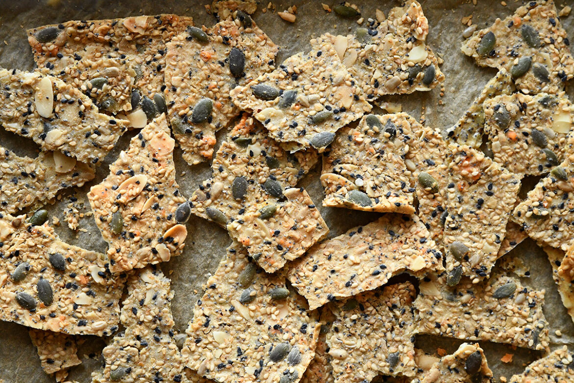 Gluten Free Oat & Seed Crackers
