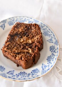 Marble Banana Bread with Nutella and Chocolate Chunks