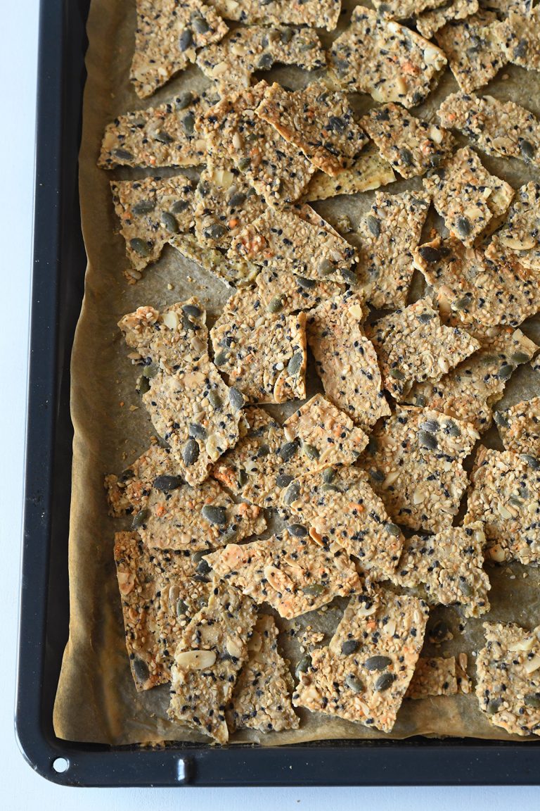 Gluten Free Oat & Seed Crackers