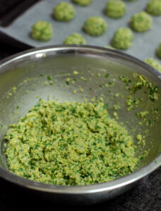 Crispy Baked Green Falafel