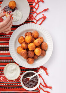 Papanasi with Sour Cream and Good Jam