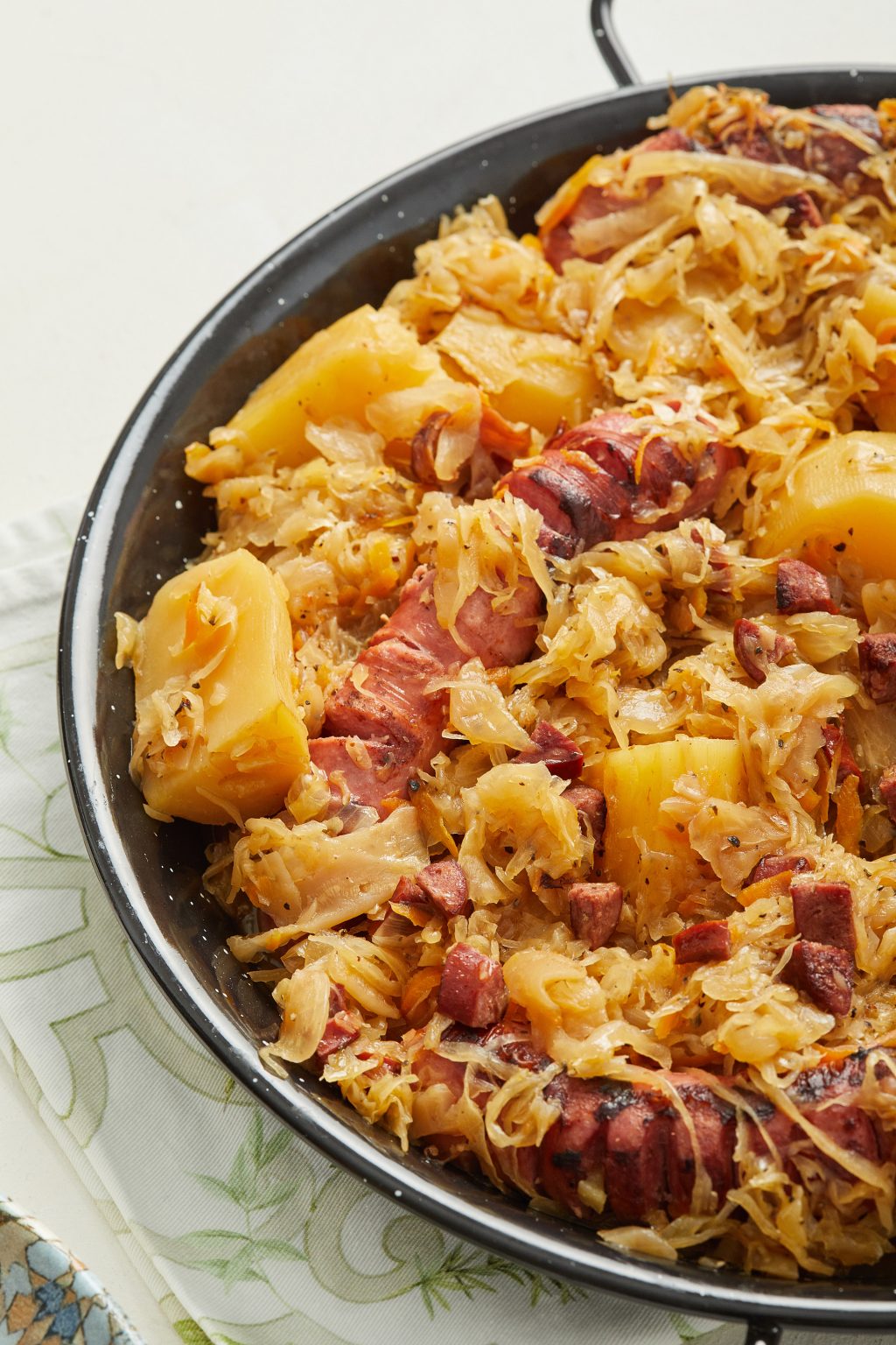 Choucroute – Sauerkraut, Sausage, and Potato Stew