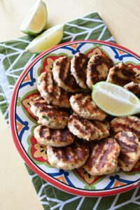 Salmon Patties in Red Sauce