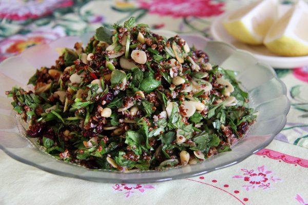 Herb Salad with Cranberries and Almonds